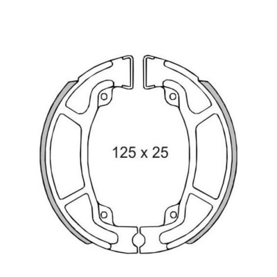 GARNITURE MACHOIRE DE FREIN ARRIERE HONDA @ - DYLAN - SH - PCX - PS I - VISION - CB F - CBF 50 100 110 125 150 250