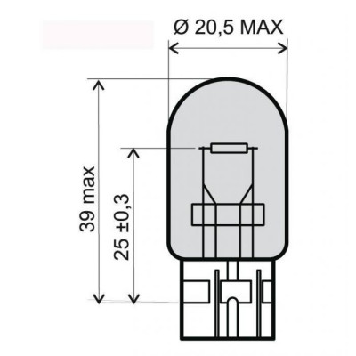 LAMPE IMPORT WEDGE T20 12V 21 / 5W
