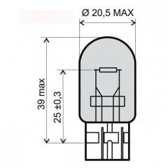 LAMPE IMPORT WEDGE T20 12V 21 / 5W