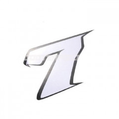 AUTOCOLLANT BLANC NUMERO 7 HAUTEUR 9cm