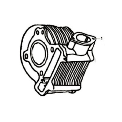 Cylindre moteur nu origine sym fiddle 2 jusqu'a 2009 - orbit 125