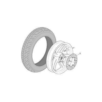 Disque de frein avant origine aprilia scarabeo 125 150 200 400 500
