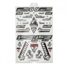 AUTOCOLLANT-STICKER VOCA RACING (PANCHE 60x38cm - 46 STICKERS)