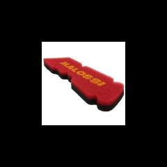 MOUSSE FILTRE A AIR SCOOT MALOSSI DOUBLE RED SPONGE POUR PIAGGIO 50 ZIP 2T 2000>, NRG 2001>, TYPHOON 2001>, LIBERTY, FLY, LX 2T-GILERA 50 STALKER 2005>, RUNNER 2002>