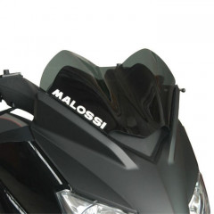 BULLE-SAUTE VENT MAXISCOOTER POUR YAMAHA 125-250 XMAX 2009+2013 - MBK 125-250 SKYCRUISER 2009+2013 (FUME FONCE) -MALOSSI-