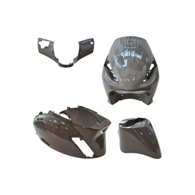 KIT HABILLAGE CARROSSERIE 4 PIECES GRIS NADO TYPE ORIGINE PIAGGIO 50 ZIP A PARTIR DE 2000