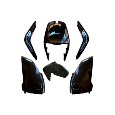 KIT HABILLAGE CARROSSERIE NOIR BRILLANT SUPER SOCO CU-X ELECTRIQUE