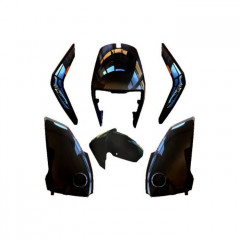 KIT HABILLAGE CARROSSERIE NOIR BRILLANT SUPER SOCO CU-X ELECTRIQUE