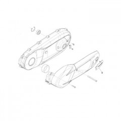 Logo couvercle carter transmission origine piaggio beverly 350