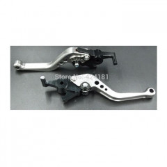 PAIRE DE LEVIERS DE FREIN ALU CNC GRIS YAMAHA T-MAX 500 2001 A 2007- MAJESTY 400 JUSQU'A 2008