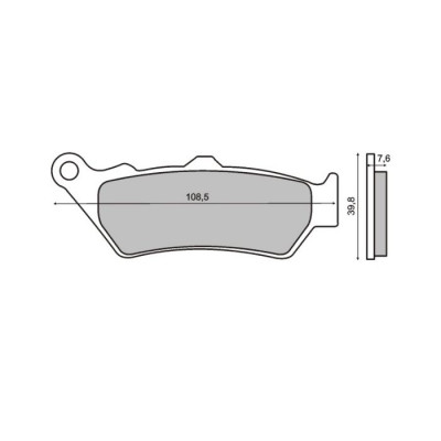 PLAQUETTE DE FREIN AVANT FERODO ECO FRICTION BMW F GS 800