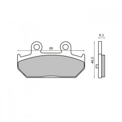 PLAQUETTE DE FREINS ARRIERE SUZUKI BURGMAN 400 650