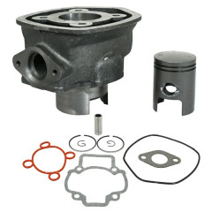 Kit cylindre piston adaptable fonte pour scooter Piaggio NRG 50, Gilera Runner 50, Aprilia SR, Derbi GP1 - Moteur à refroidissement par liquide (OEM : 487793 / 828963 / 833598) * Prix spécial !