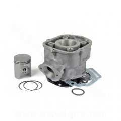 Kit cylindre piston adaptable fonte avec piston graphite pour moteur Piaggio Euro 3, Derbi 50 Senda 2006+, GPR 2006+, Gilera 50 SMT 2006+, RCR 2006+ * Prix spécial !