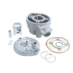 Kit haut moteur alu adaptable pour moteurs Minarelli AM6, compatible avec Aprilia RS50, Beta 50 RR, MBK 50 X-Power, Peugeot 50 XPS, Rieju 50 RS, Sherco 50.