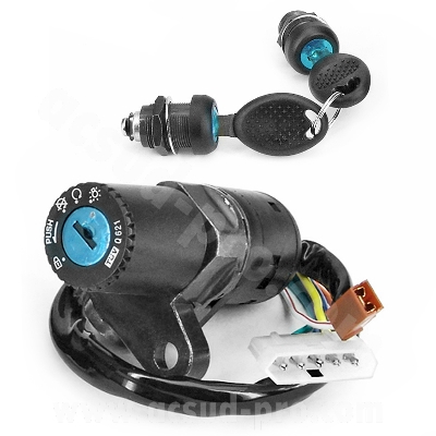 Contacteur à clé adaptable avec serrure de selle pour Derbi Senda <2003 et Aprilia RX * Prix spécial !