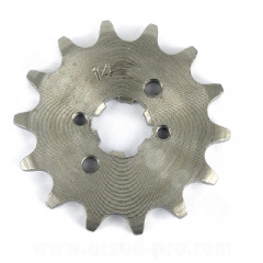 Pignon 50 adaptable 14 dents 420 Derbi Senda Euro 2 + Euro 3, GPR, Gilera 50 SMT, RCR