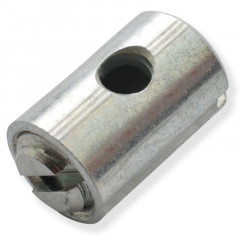 Serre-câble de gaz adaptable Diam 5 mm Long 7,5 mm Perçage 2 mm