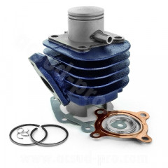 Kit haut moteur 50 cc CARENZI fonte pour scooter Yamaha Ovetto, Mach G, Neos, Jog, Aprilia SR50, Malaguti F10