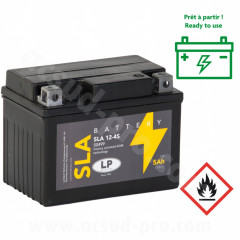 Batterie adaptable 12-4S 12V 5Ah sans entretien SLA technologie AGM pour scooter MBK Booster, Yamaha BWS, Derbi Senda et autres