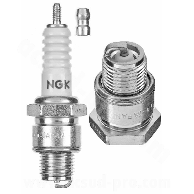 Bougie NGK B10HS courte pour moteurs à refroidissement à air