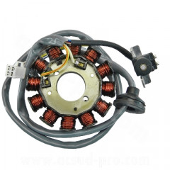 Stator d'allumage adaptable 12 POLES pour scooter MBK 50 BOOSTER 2004+, NITRO 2004+, OVETTO 2T 2002+, STUNT 2004+, YAMAHA 50 BWS 2004+, AEROX 2004+, NEOS 2T 2002+, SLIDER 2004+ * Prix spécial !