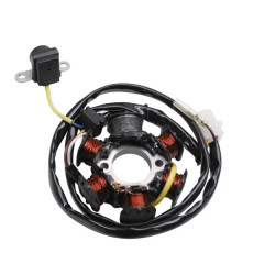 Stator allumage adaptable 6 pôles pour Peugeot 50 TKR, Trekker, Speedfight, Vivacity, Buxy, X-Fight, Elyseo, Looxor, PGO 50 Big Max * Prix spécial !