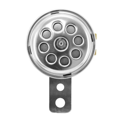 Avertisseur klaxon adaptable 12V chrome 66mm 105DB * Prix spécial !