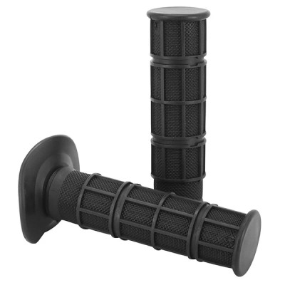 Poignées adaptable noir 120mm, côté gauche 22mm, côté droit 25mm pour moto cross enduro 50 à boîte scooter cyclomoteur * Prix spécial !