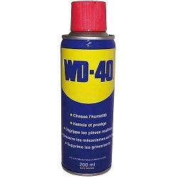 Spray dégrippant multifonction WD40 200ml pour scooter 50 à boite cyclo moto quad