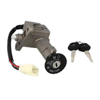 Contacteur à clé adaptable 5 fiches pour scooter 50/125cc Peugeot Tweet, SYM Fiddle 2/3, Orbit 1/2, Symphony