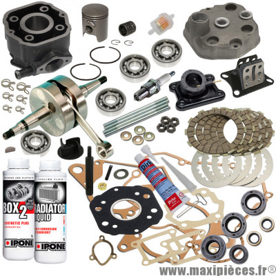 Pack réfection moteur adaptable haut moteur, vilo, roulement, joint pour : euro2 Derbi Senda DRD X-Treme X-Race SM Enduro GPR Gilera GSM Bultaco Astro Lobito (EBE050)