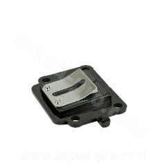 Clapet lamelle carbone adaptable pour moteur Minarelli vertical 2T 50cc - Compatible MBK Booster, Stunt, Rocket, Spirit, Yamaha BWS, Slider