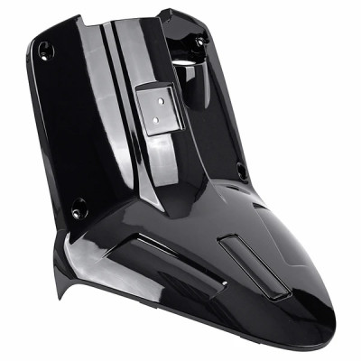 Tablier arrière adaptable noir brillant pour scooter Mbk 50 Booster 2004> et Yamaha 50 BWS 2004>