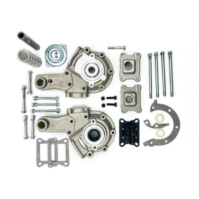 Carter moteur racing complet adaptable avec deux pipes d'admissions (19 et 24mm) pour Peugeot 103 SP MVL Vogue Rcx Spx 2T 50cc * Prix spécial !