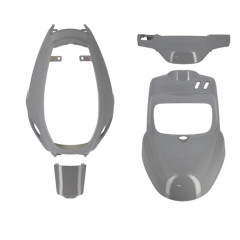 Kit carrosserie adaptable gris nardo x4 pour scooter Mbk booster et Yamaha bws (à partir de 2004) * Prix spécial !