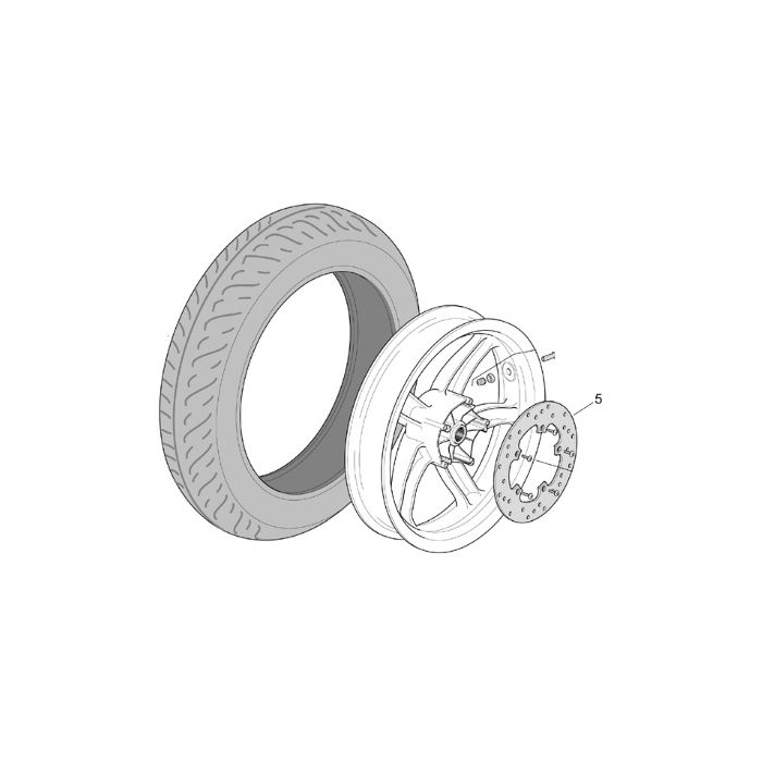 Disque de frein avant origine aprilia scarabeo 125 150 200 400 500