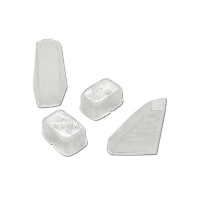 KIT DE 4 CABOCHONS CLIGNOTANTS TRANSPARENT BOOSTER SPIRIT - BWS JUSQU'A 1998