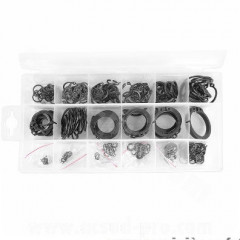 Coffret d'assortiment de circlips à oeil - 300 pièces