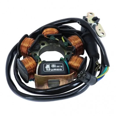 Stator 6 Pôles Faisceau Long Adaptable pour Piaggio 50 Zip NRG Typhoon Gilera 50 Runner