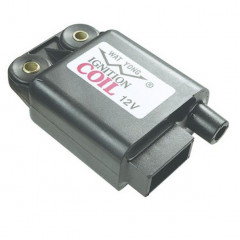Bobine d'allumage 58095R adaptable pour scooter 50 ZIP 2T 2000+, 50 TYPHOON 1998+, 50 NRG 1999+, 50 LIBERTY 2T 2004+, Gilera 50 STALKER 2004+, 50 RUNNER 2004+