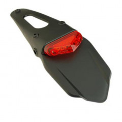 Support de plaque immatriculation avec feu rouge à LEDs homologué E4 pour 50 à boîte