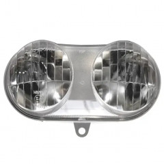 Phare optique avant 12V 35/35W adaptable pour MBK 50 Booster 1996-2003/Yamaha 50 BWS 1996-2003