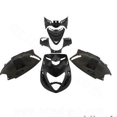 Kit carrosserie noir brillant P2R pour Piaggio Zip SP 50cc (5 pièces)