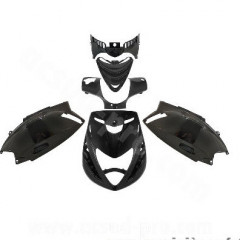Kit carrosserie noir brillant P2R pour Piaggio Zip SP 50cc (5 pièces)