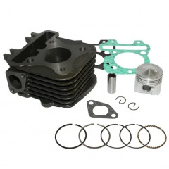 Kit cylindre piston 2 Soupapes Ø39MM adaptable pour Piaggio 50cc 4T Zip/Fly/Liberty/Vespa LX/ET4