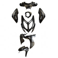 Kit carrosserie carénage noir brillant 7 pièces pour MBK 50 Nitro 2013+ Yamaha 50 Aerox 2013+