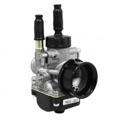Carburateur Dellorto PHBG 19 DS REF 2631 pour scooter cyclomoteur 50 à boîte, montage sur pipe souple