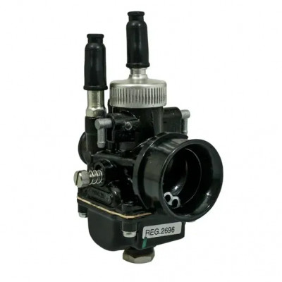 Carburateur Dellorto PHBG 21 DS Racing avec graissage et starter à câble ref 2696 pour Scooter, Mécaboite, Mobylette, Maxi Scooter, Moto, Quad