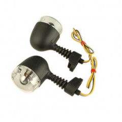 Clignotant arrière noir / transparent AMPOULE MIROIR ECLAIRANT ORANGE MBK 50 Nitro, Yamaha 50 Aerox, Derbi 50 Senda, Beta 50 RR